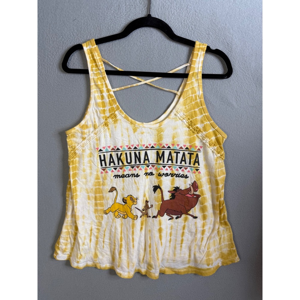 Disney The Lion King Top Women's Medium‎ Hakuna Matata Tie Dye Junior